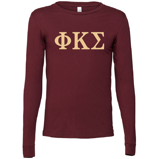Phi Kappa Sigma Lettered Long Sleeve T-Shirts