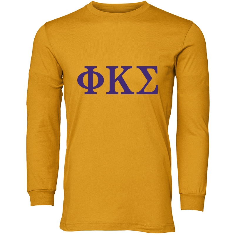 Phi Kappa Sigma Lettered Long Sleeve T-Shirts