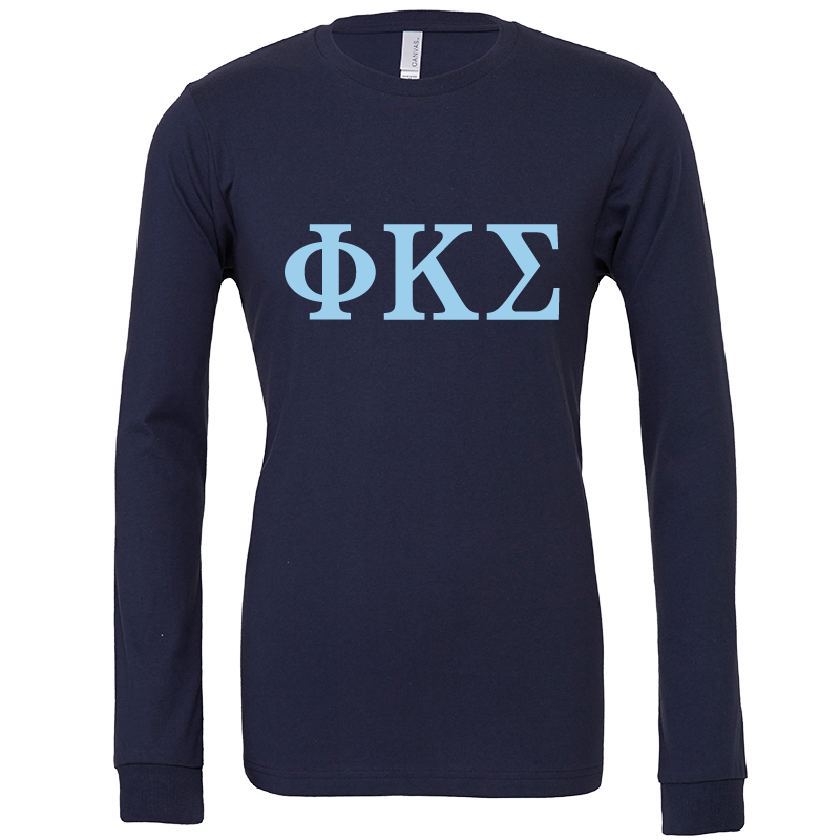 Phi Kappa Sigma Lettered Long Sleeve T-Shirts