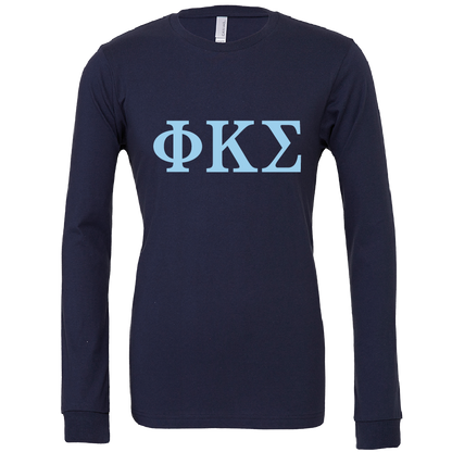 Phi Kappa Sigma Lettered Long Sleeve T-Shirts