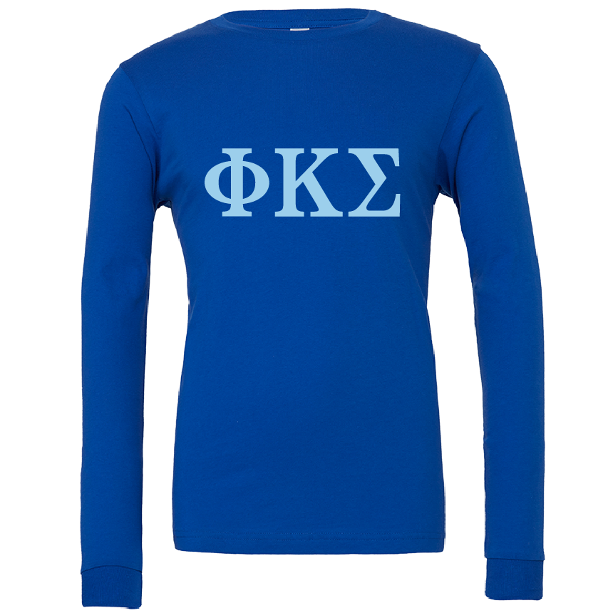 Phi Kappa Sigma Lettered Long Sleeve T-Shirts