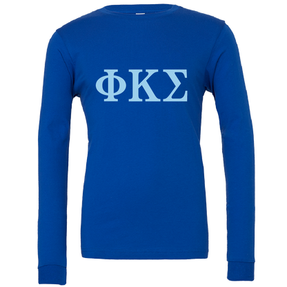 Phi Kappa Sigma Lettered Long Sleeve T-Shirts