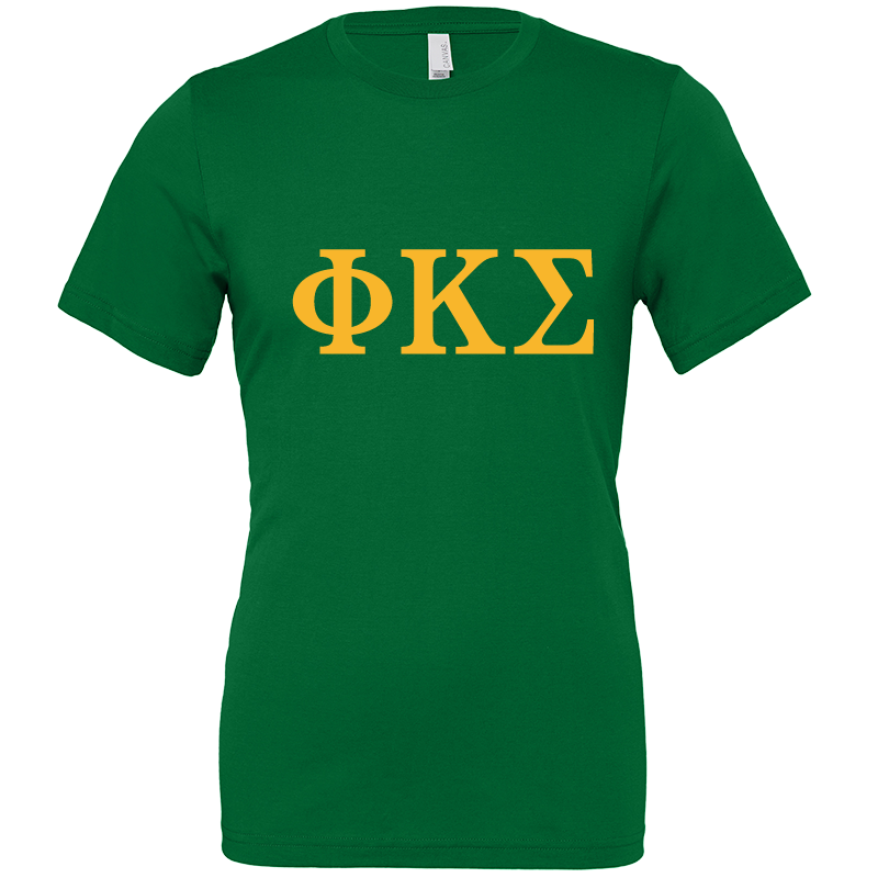 Phi Kappa Sigma Lettered Short Sleeve T-Shirts