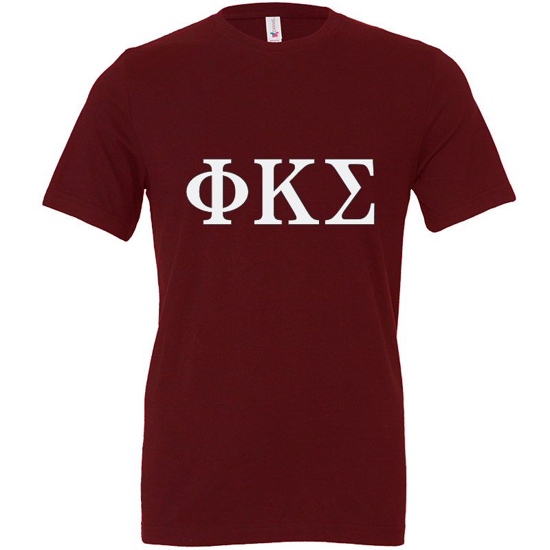 Phi Kappa Sigma Lettered Short Sleeve T-Shirts