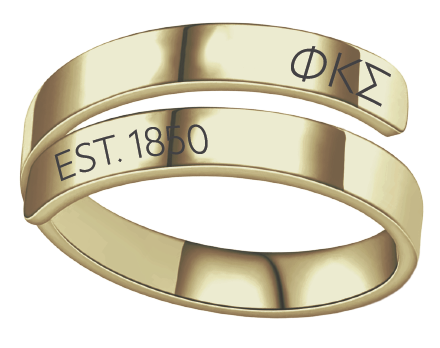 Phi Kappa Sigma Year and Letters Rings