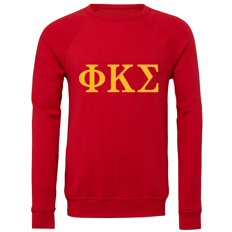 Phi Kappa Sigma Lettered Crewneck Sweatshirts