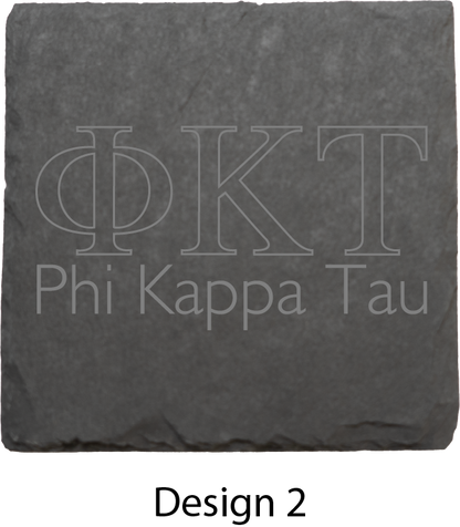 Phi Kappa Tau Stone Coasters - 4-Pack