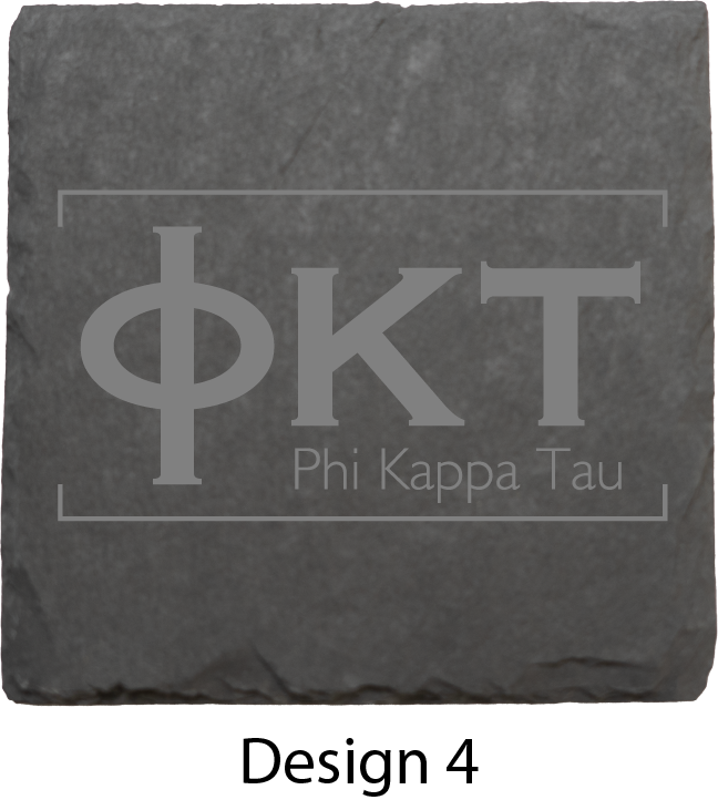 Phi Kappa Tau Stone Coasters - 4-Pack
