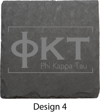 Phi Kappa Tau Stone Coasters - 4-Pack