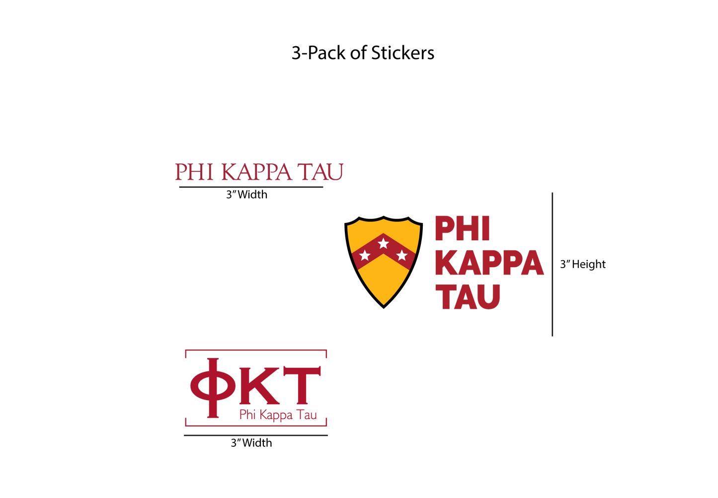 Phi Kappa Tau Stickers