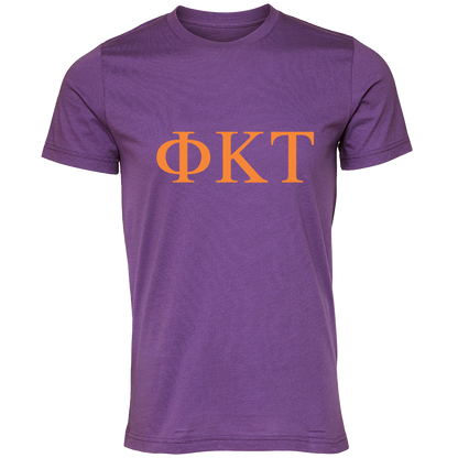 Phi Kappa Tau Letter  Short Sleeve T-Shirts