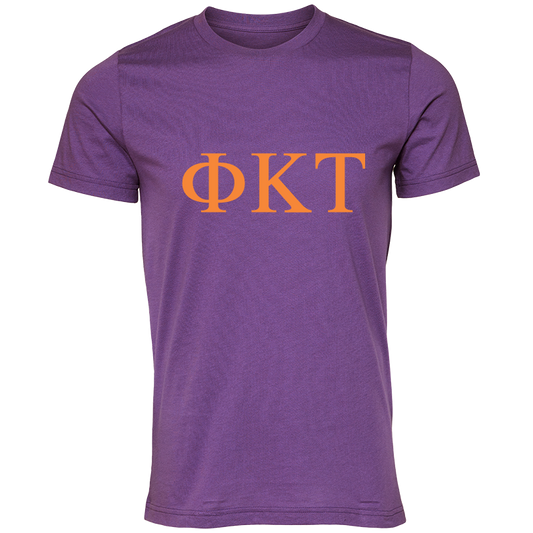 Phi Kappa Tau Lettered  Short Sleeve T-Shirts