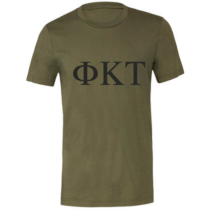 Phi Kappa Tau Letter  Short Sleeve T-Shirts