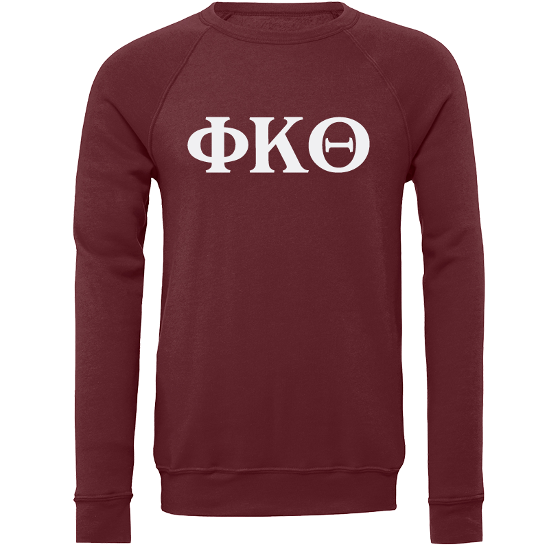 Phi Kappa Theta Lettered Crewneck Sweatshirts