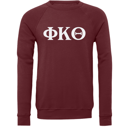 Phi Kappa Theta Lettered Crewneck Sweatshirts