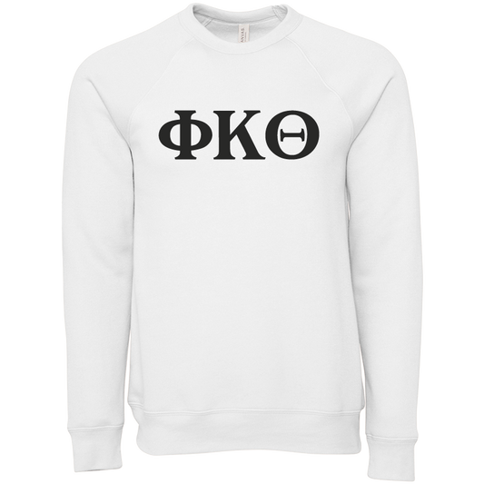 Phi Kappa Theta Embroidered Lettered Crewneck Sweatshirts