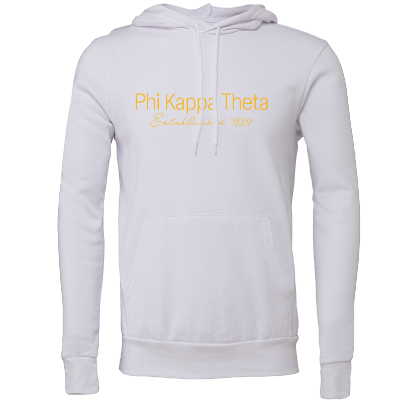 Phi Kappa Theta Embroidered Printed Name Hooded Sweatshirts