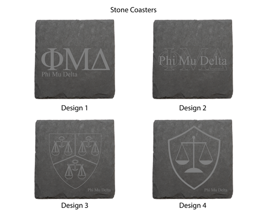 Phi Mu Delta Stone Coasters - 4-Pack