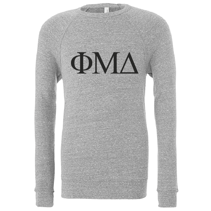 Phi Mu Delta Lettered Crewneck Sweatshirts