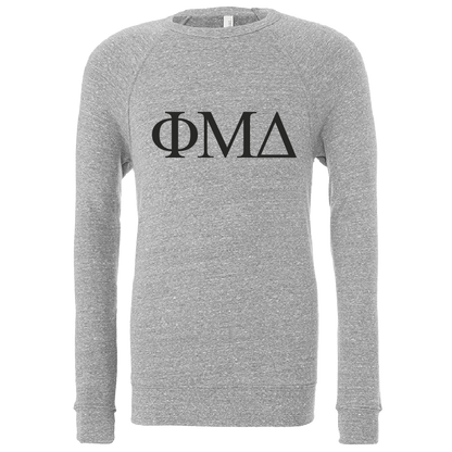 Phi Mu Delta Lettered Crewneck Sweatshirts