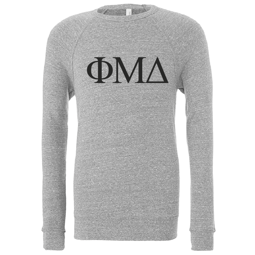 Phi Mu Delta Lettered Crewneck Sweatshirts