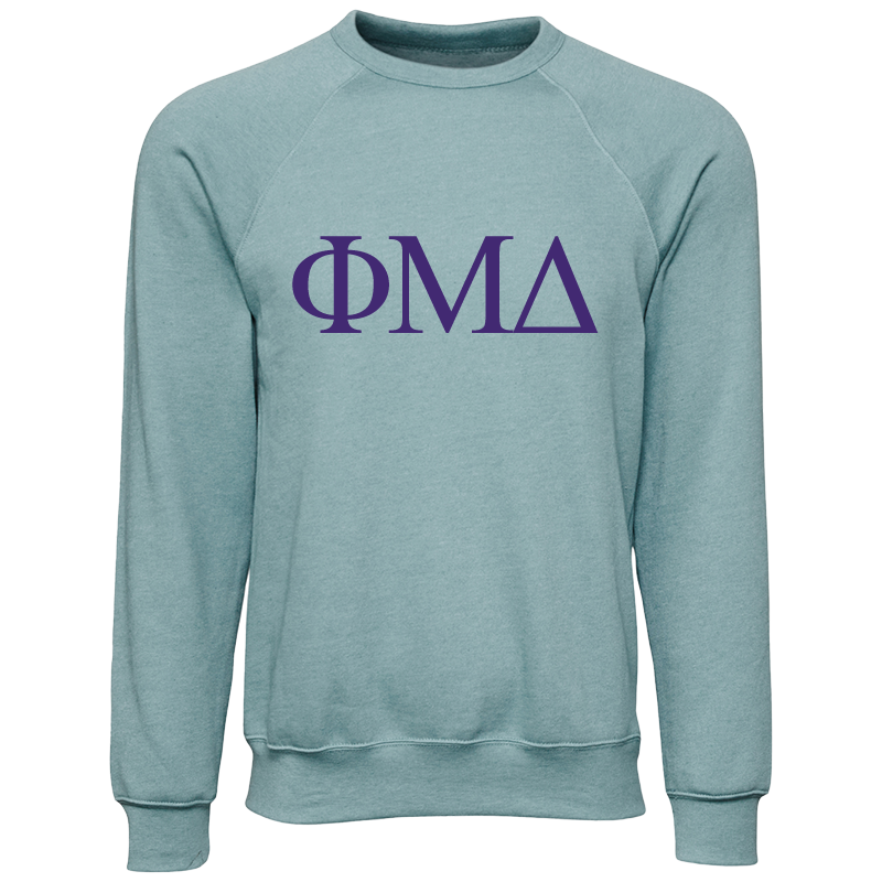 Phi Mu Delta Lettered Crewneck Sweatshirts