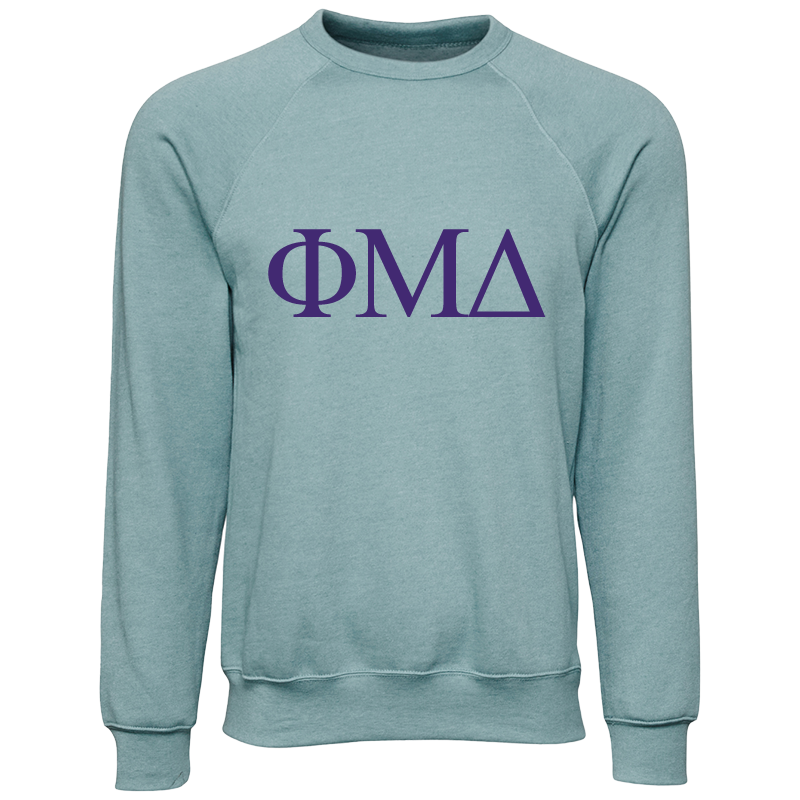 Phi Mu Delta Lettered Crewneck Sweatshirts