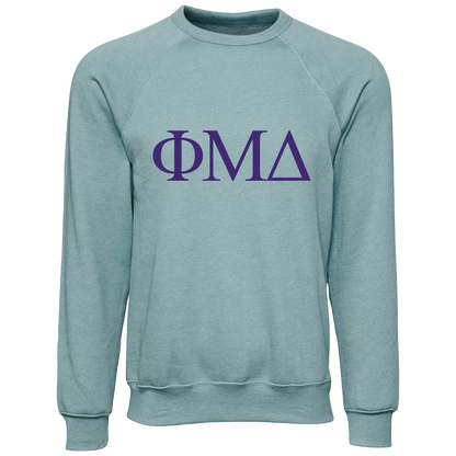 Phi Mu Delta Lettered Crewneck Sweatshirts