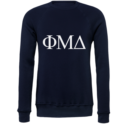 Phi Mu Delta Lettered Crewneck Sweatshirts