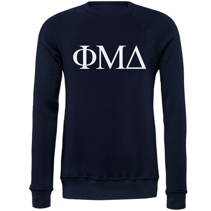 Phi Mu Delta Lettered Crewneck Sweatshirts