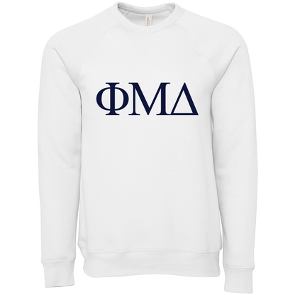 Phi Mu Delta Lettered Crewneck Sweatshirts