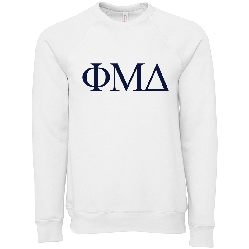 Phi Mu Delta Lettered Crewneck Sweatshirts