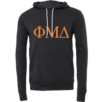 Phi Mu Delta Lettered Hooded Sweatshirts