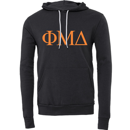 Phi Mu Delta Lettered Hooded Sweatshirts