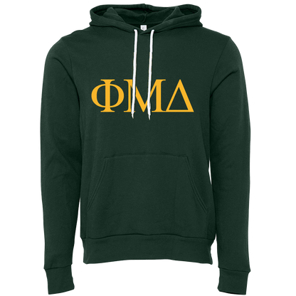 Phi Mu Delta Lettered Hooded Sweatshirts