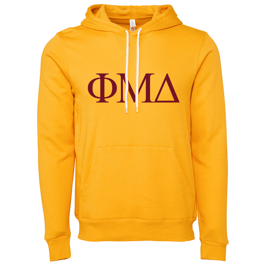 Phi Mu Delta Lettered Hooded Sweatshirts