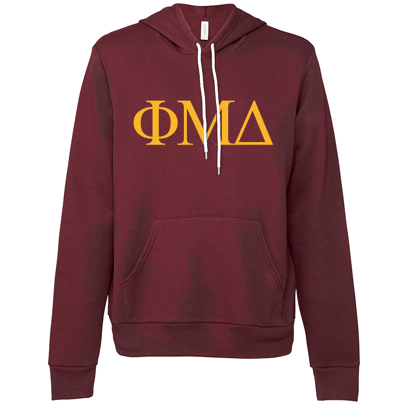 Phi Mu Delta Lettered Hooded Sweatshirts