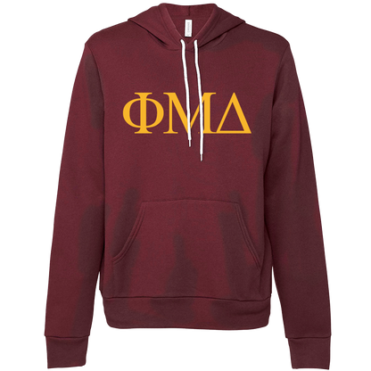 Phi Mu Delta Lettered Hooded Sweatshirts