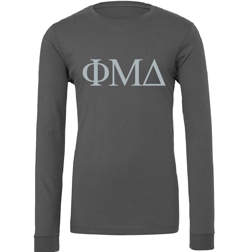 Phi Mu Delta Lettered Long Sleeve T-Shirts