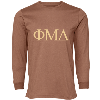 Phi Mu Delta Lettered Long Sleeve T-Shirts