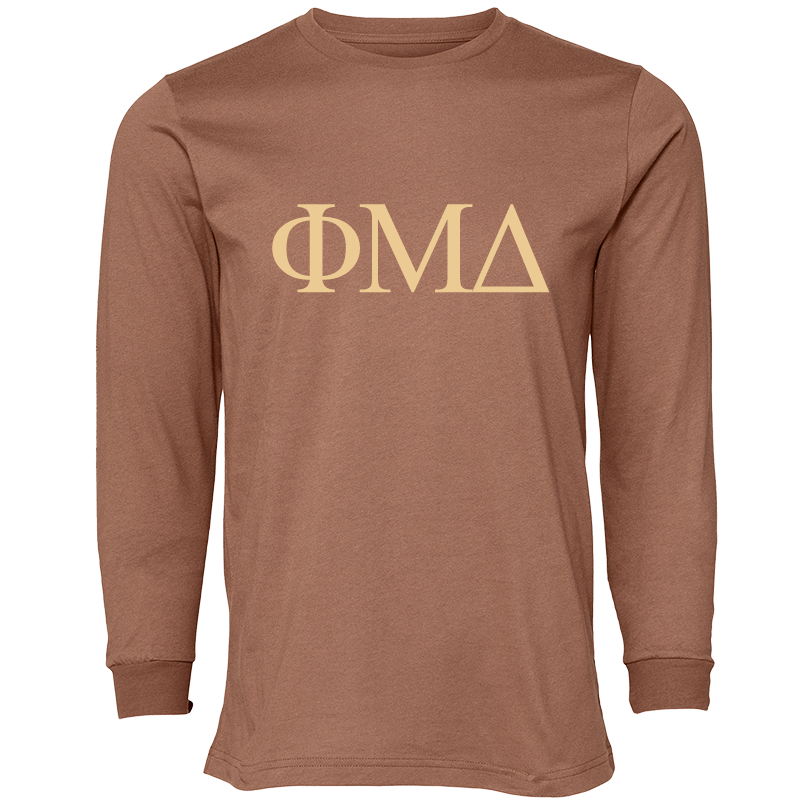 Phi Mu Delta Lettered Long Sleeve T-Shirts