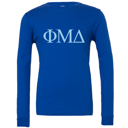 Phi Mu Delta Lettered Long Sleeve T-Shirts