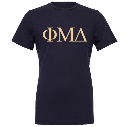 Phi Mu Delta Lettered Short Sleeve T-Shirts