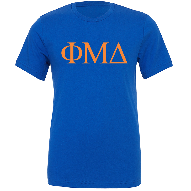 Phi Mu Delta Lettered Short Sleeve T-Shirts