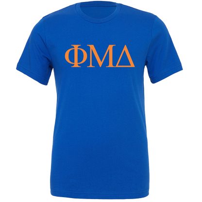 Phi Mu Delta Lettered Short Sleeve T-Shirts