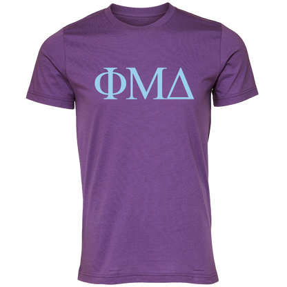 Phi Mu Delta Lettered Short Sleeve T-Shirts