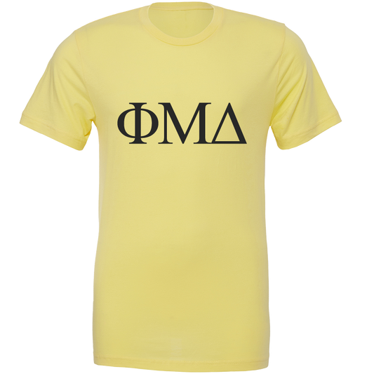 Phi Mu Delta Lettered Short Sleeve T-Shirts