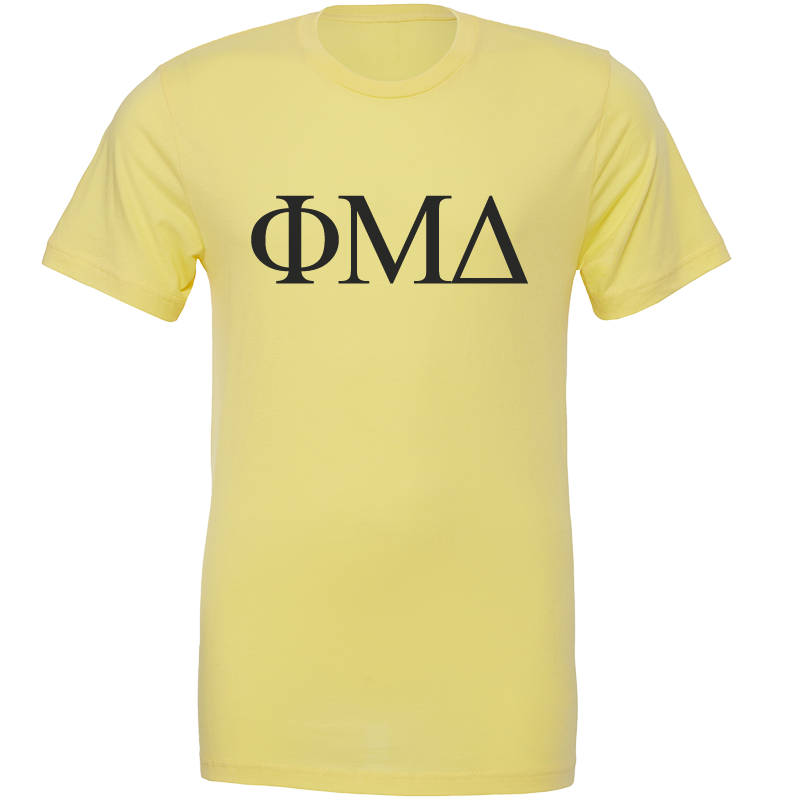 Phi Mu Delta Lettered Short Sleeve T-Shirts