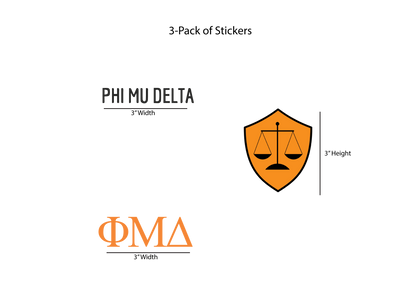 Phi Mu Delta Stickers