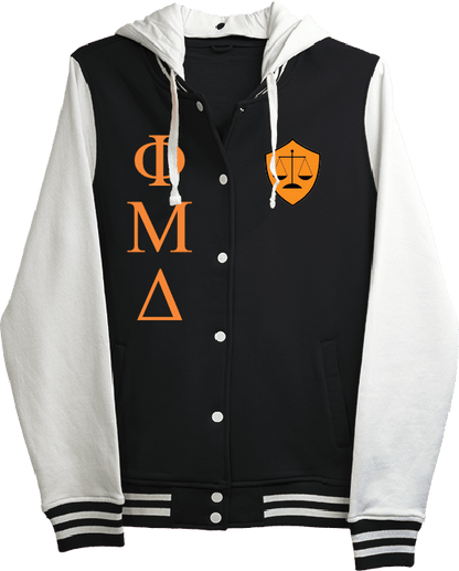 Phi Mu Delta Varsity Hooded Sweatshirt